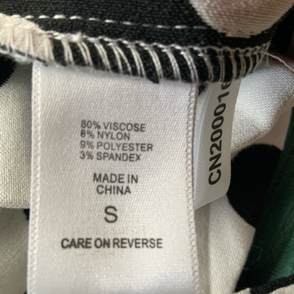 New York & Company Black and White Polka Dot Jumpsuit small - Picture 5 of 8